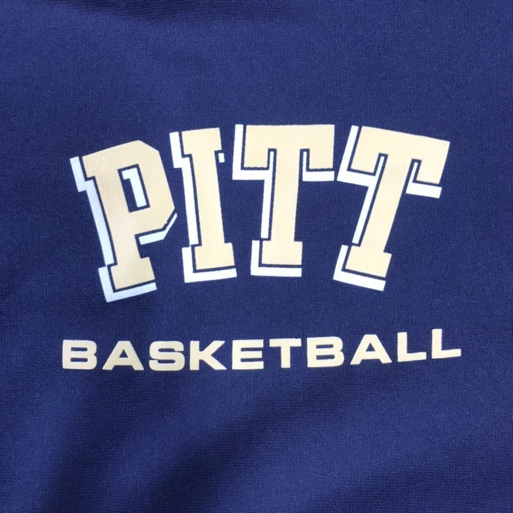 Pitt Panthers Nike Hoodie Sweatshirt Men's Large Blue Therma Fit Basketball - Picture 4 of 16